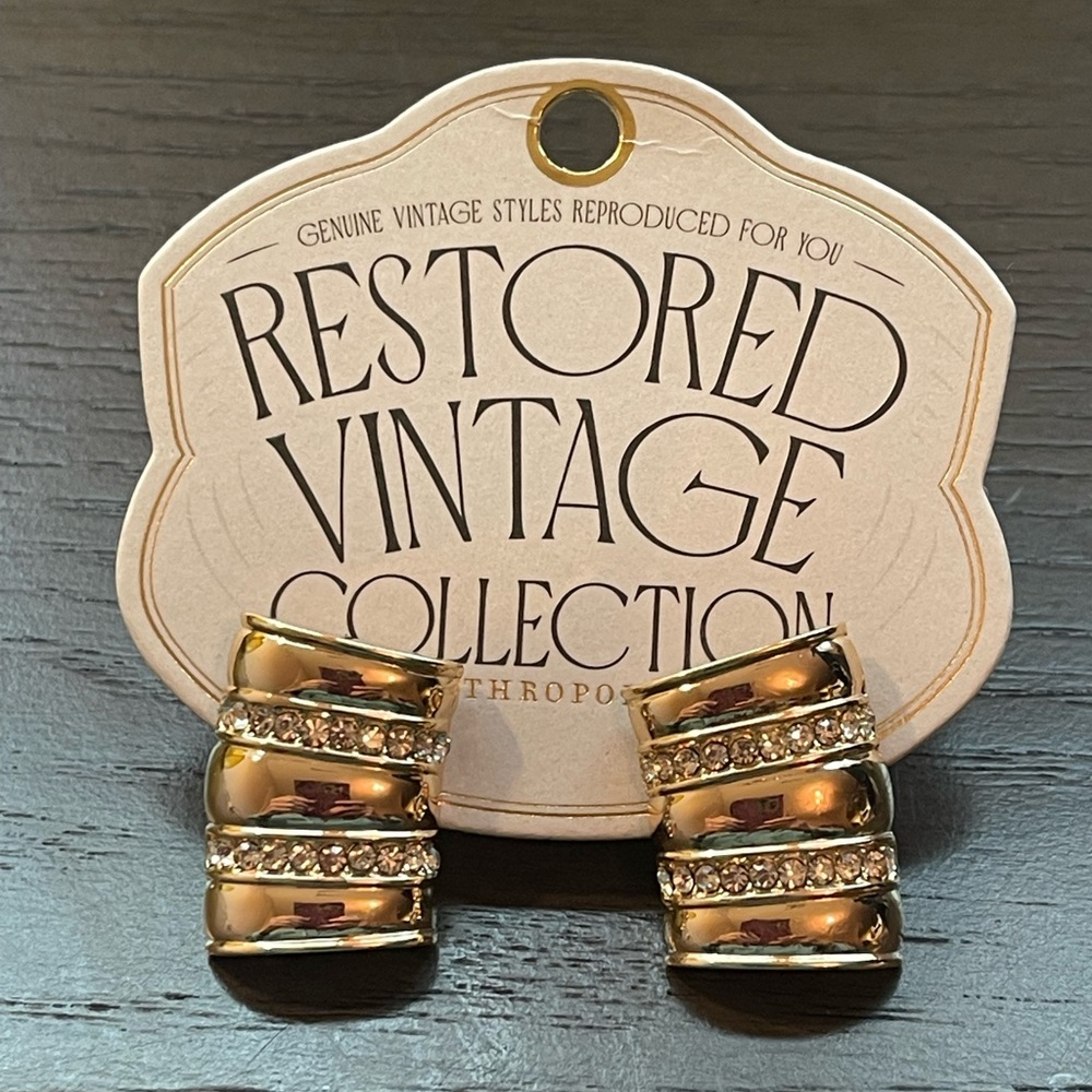 Gold Earrings, from Anthropologie, NWT